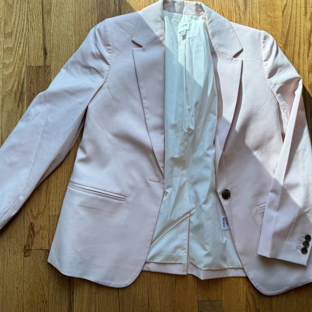 J.Crew Blush Pink Tailored Blazer
